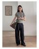 CLEAN SPACE Women's Wool Blend Knitted T-Shirt, Spring 2025 Collection, Short Sleeve, Thirteen Rows Design