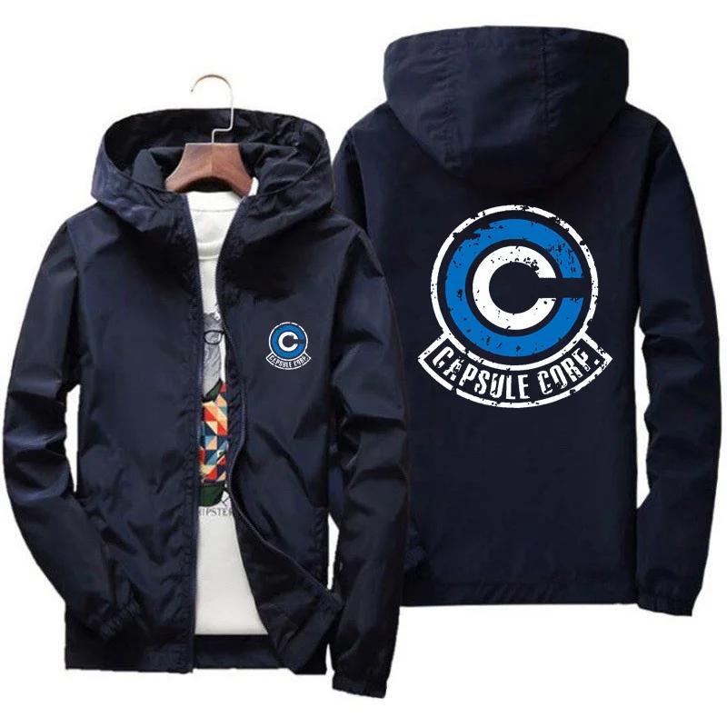 

Capsule Corp Cool Dynocaps Anime Gym Men s Hooded Sports Shirt Men s Spring and Autumn Hooded Fishing Outdoor Sports Jacket M