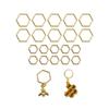 Needle Clip Knitting Accessories Hexagon Bee Crochet Locking Needle Clip Locking Stitch Markers