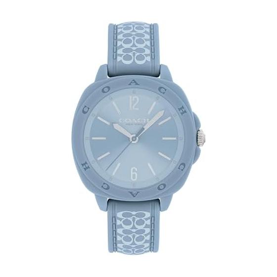 [Coach] [Regular Import] Women s Watch KITT Light Blue Dial Leather Strap 14504475