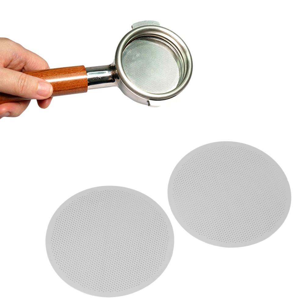 2pcs set 304 Stainless Steel Portafilter Filter Screen Espresso Replacement Accessories