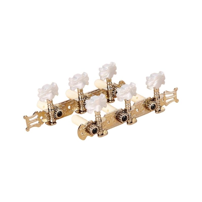 1 Pair Guitar Tuning Pegs Guitar Repairing Component Suitable for Acoustic and Electric Guitars with Metal Construction