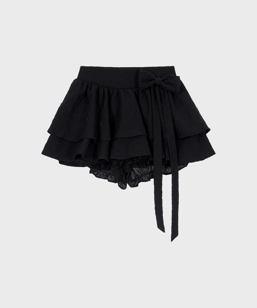 Alkialka Jacquard Mini Skirt (Black)