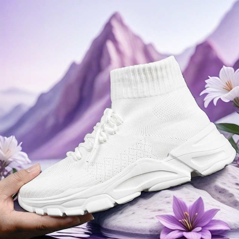 Fashion Without Heel Thick Heel Casual Loafers For Women Ankle Boots Black Shoes Red High Woman Sneakers Sports Brand Name Runners