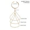 Fashion Wind Upper Arm Ornament Fashion Sexy Multi-Layer Rhinestone Chain Tassel Open Arm Ring Bracelet Women's Accessories