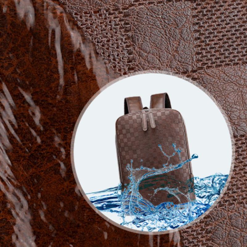 Menn Ryggsekk Laptop Skinn Daglig Bagpack Herreryggsekk Reiseturer Ryggsekk Store vesker