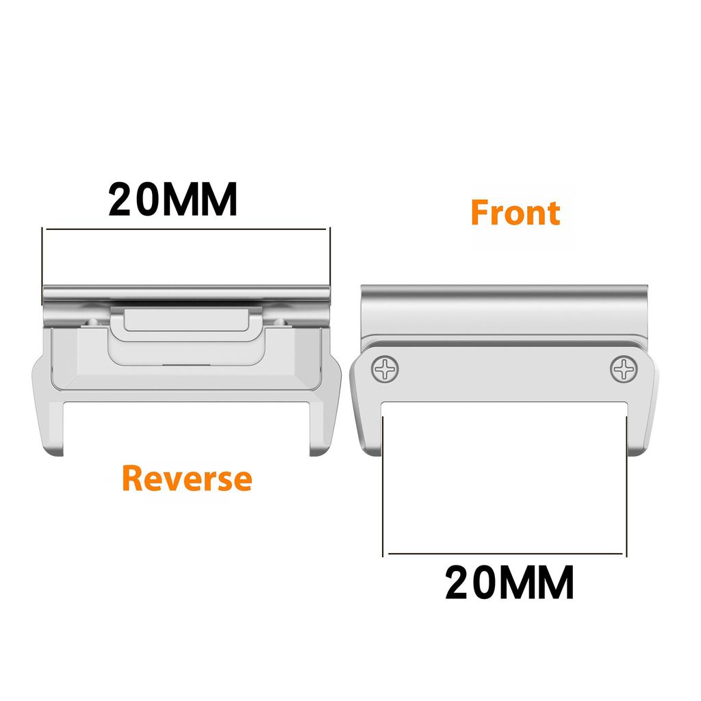 1 Paar 20mm Uhrenarmband-Verbinder für Garmin Fenix 8 43mm/Fenix 7S/Fenix 7S Pro Armband Metalladapter
