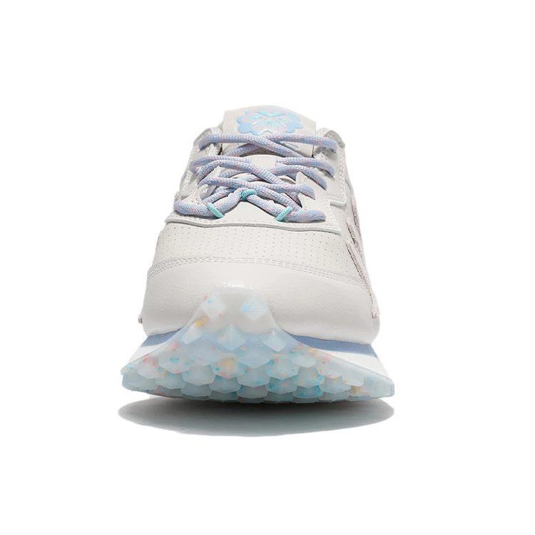 Li Ning Marshmallow Synthetic Leather Cushioning, Wear Resistant Low Top Sports Casual Shoes Women's White Gray ABCS002-2