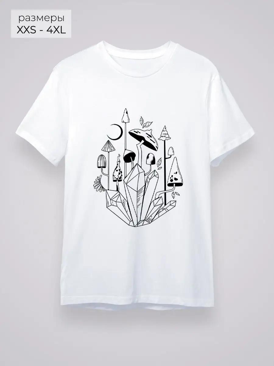 Mushrooms print T-shirt 2XL
