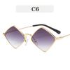Fashion Trend Sunglasses for Women Retro Men Classic Metal Multi Side Small Frame Sun Glasses Uv400 Luxury Brand Eyeglass
