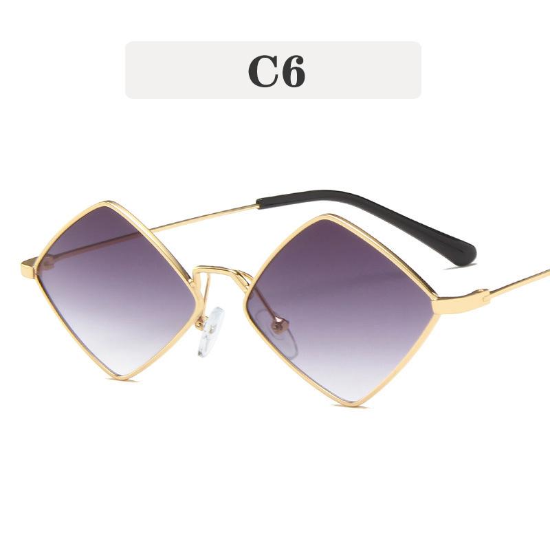 Fashion Trend Sunglasses for Women Retro Men Classic Metal Multi Side Small Frame Sun Glasses Uv400 Luxury Brand Eyeglass