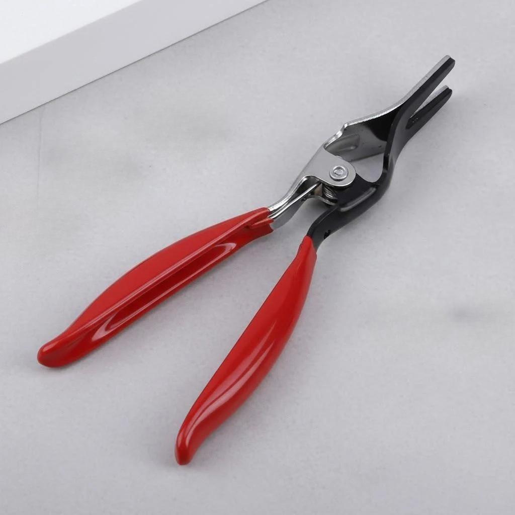 

Auto Bending Hose Pliers Fuel Vacuum Line Remover Tool for Car Repair Handheld Hose Separator Pliers for Automotive Use красный