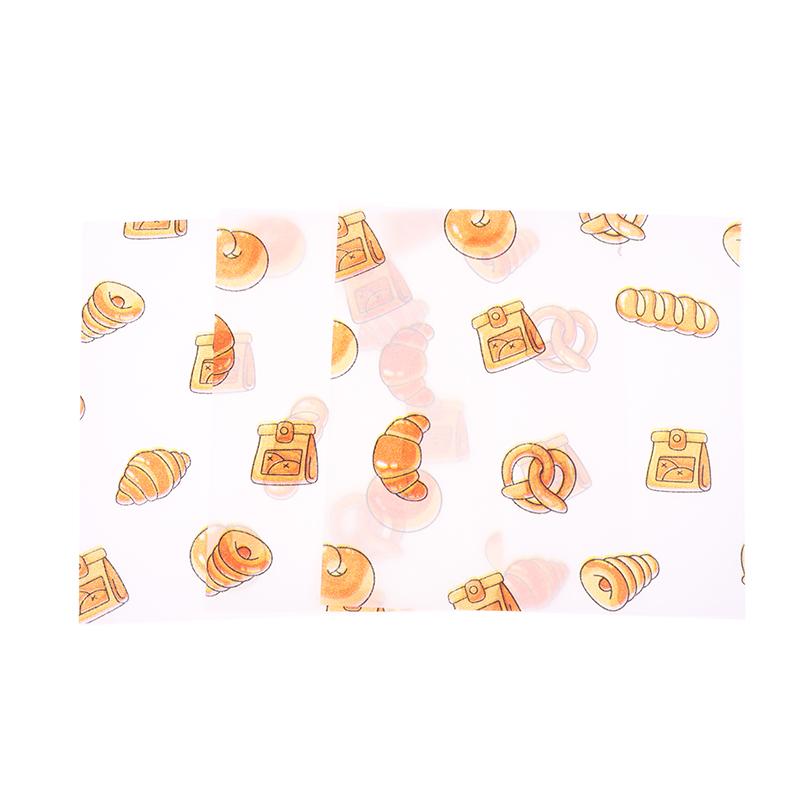 50Pcs Food Grade Baking Wax Paper Food Wrappers For Cake Pastry Wrapping Grease Paper For Festival Party Bread Burger Oilpaper