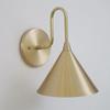 Handcrafted Brushed Brass Wall Lamp Artisan Elegance for Your Home