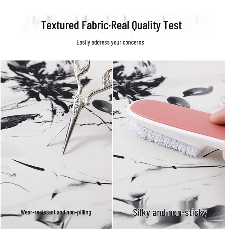 Dámské Capri kalhoty s vysokým pasem a širokými nohavicemi z ledového hedvábí: Tisk tušovou malbou, Styl Léto 2024, Volný a splývavý.