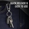 KeyUnity KA26 Titanium Key Ring Side Push Key Ring Quick Release Minimalist Split Key
