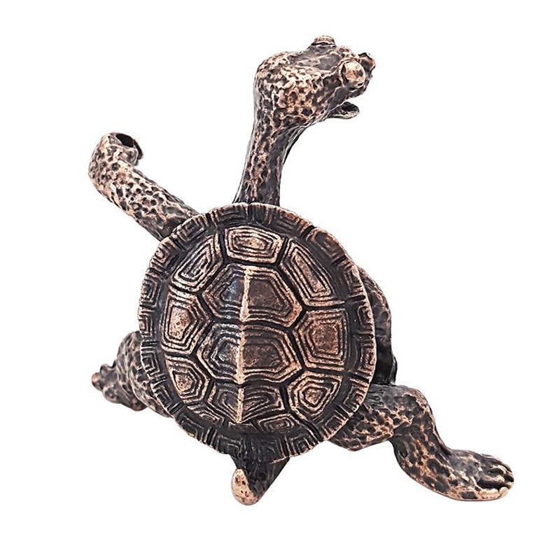 1 Stück Mini Schildkrötenform Räuchergefäß Sandelholzstäbchenhalter Vintage Bronze Tier Räucherhalter Brennerständer Geschenk Heimdeko