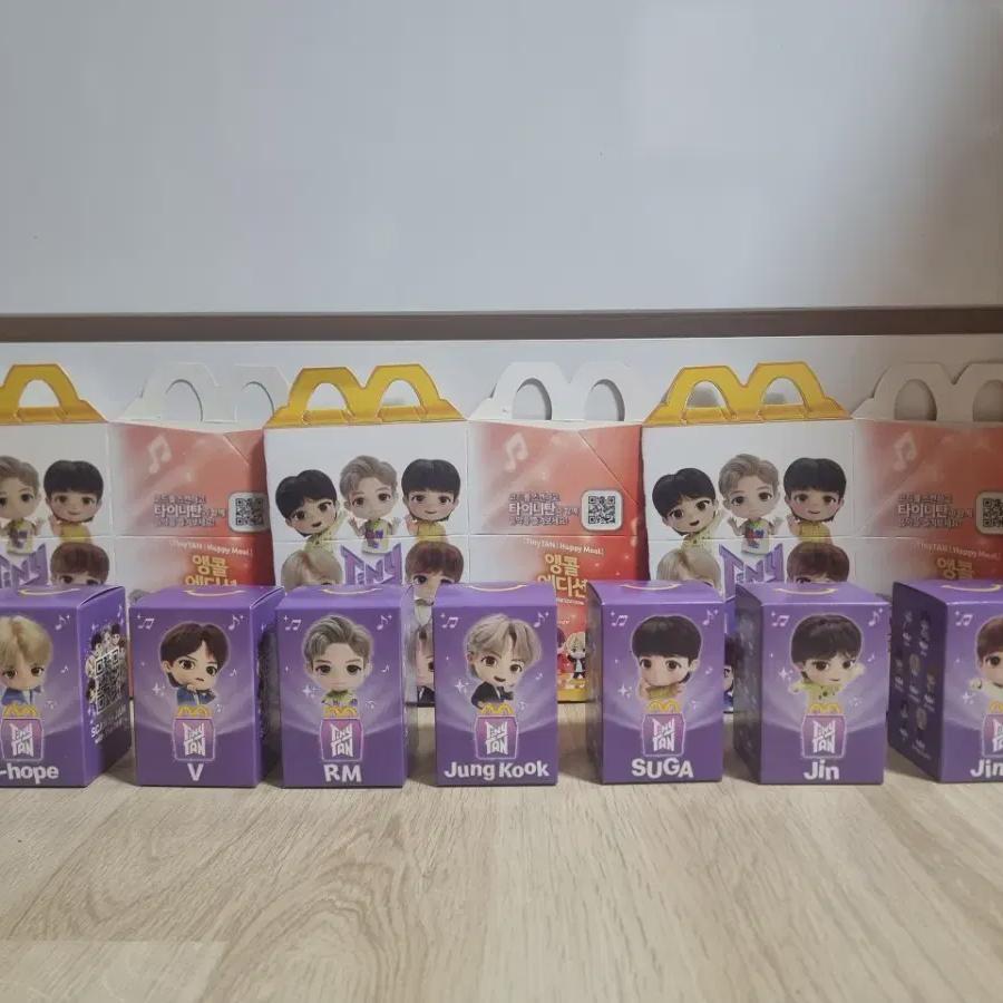 7 Types Of Bts Mcdonald's “tiny Tan” Happy Meal Toys