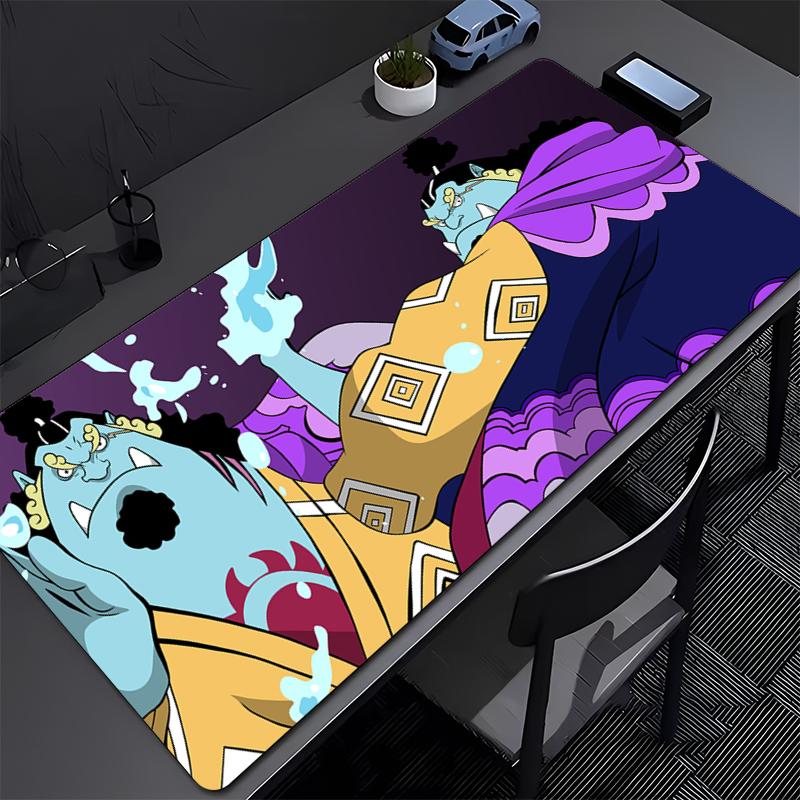 ONE PIECE Jinbe Gaming Mouse Pad Accessories Office Gamer Keyboard Desk Mat Non-Slip Laptop Ground Mat Large PC Carpet Mousepad