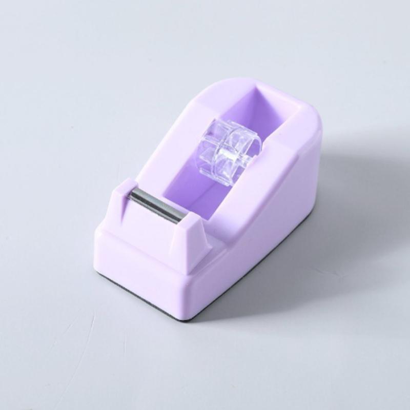 Macaron-colored Mini Tape Dispenser Creative Colorful Desktop Office Tape Machine Packaging Cutting Tool