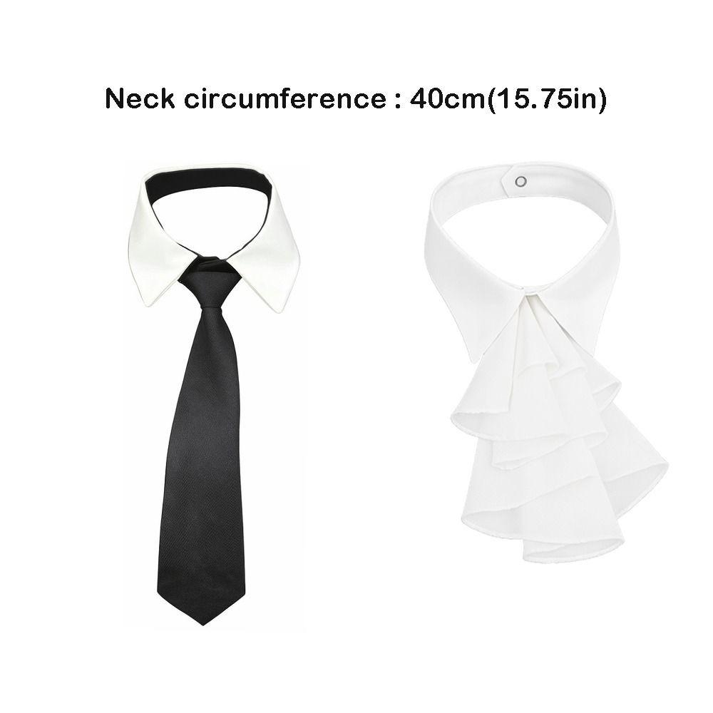 Elegant False Collar Multi-Layer Design Detachable Shirt Collar Necktie Front Ruffled Style Detachable Collar