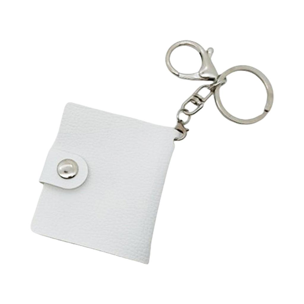 Portable Small Albums Keyrings Accessory for Special Gifts Heat Press Personalized Sturdy PU Leather for Casual Wear