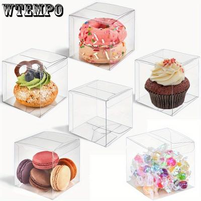25 Piezas Cajas de Favores Transparentes Cajas de Embalaje de Plástico Transparente Contenedores de Regalo Cubo para Fabricación de Joyas Embalaje para Exhibición Suministros Fiestas Celebraciones