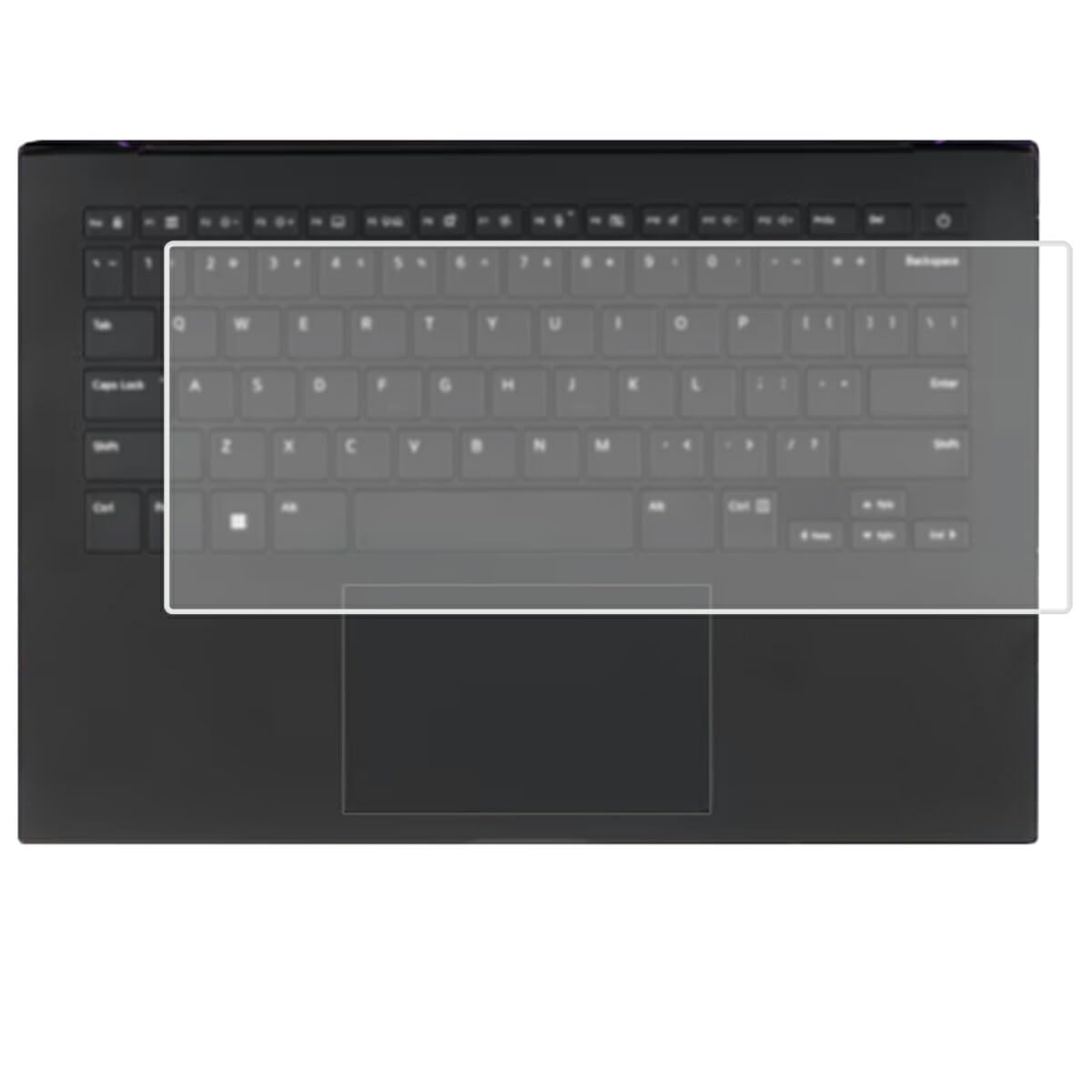 

Прозрачная защитная пленка для клавиатуры ClearView для модели LG gram 14Z90S 2024, Сделано в Японии [Тихая]