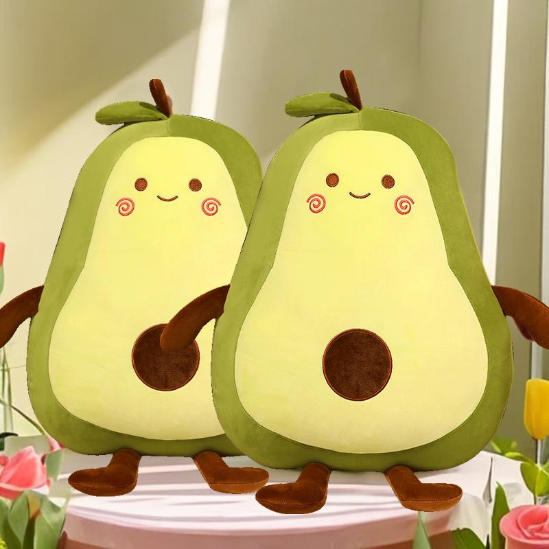 50-100Cm Kawaii Giant Avocado Plush Toys Stuffed Fruit Soft Doll Big Sleeping Pillow Cute Birthday Gifts For Girls Bedroom Decor