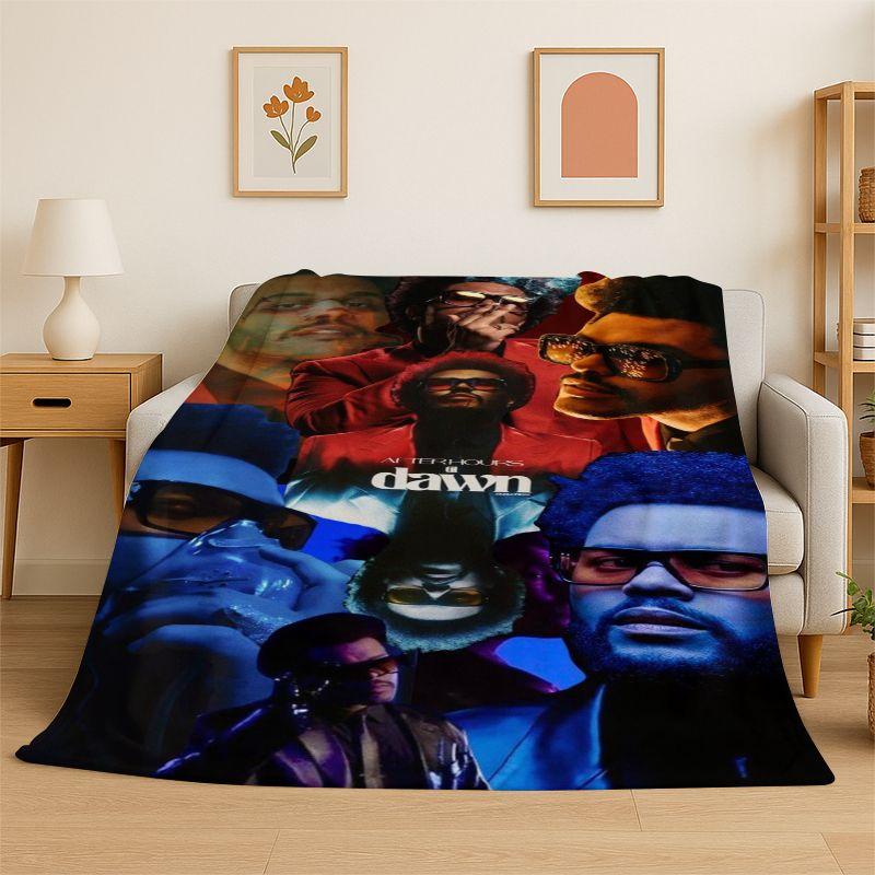 THE WEEKND,XO Alternative R&B Abel Tesfaye Flannel Blanket Soft Warm Throw Blanket for Bedroom Living Room Bed Travel Picnic