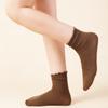 Women's Winter Cotton Socks Curled Socks Candy Solid Color Simple Socks Daily