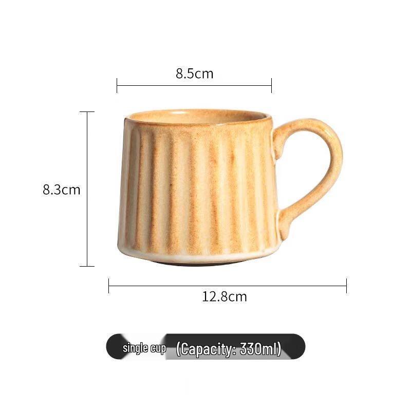 HANDUNYOU Vintage 330ml Glass Coffee Cup