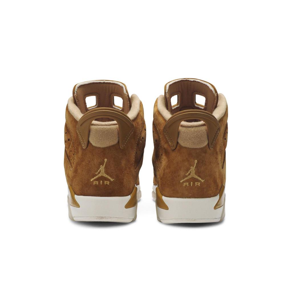 Air Jordan 6 Retro Grade School 'Wheat' (Unisex) Golden Harvest / Golden Harvest-Sail Kids' Basketball Shoes 384665 705