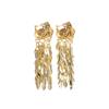 Retro Gold Rose Fringed Earrings Cold Wind Temperament Fashion Versatile Earrings