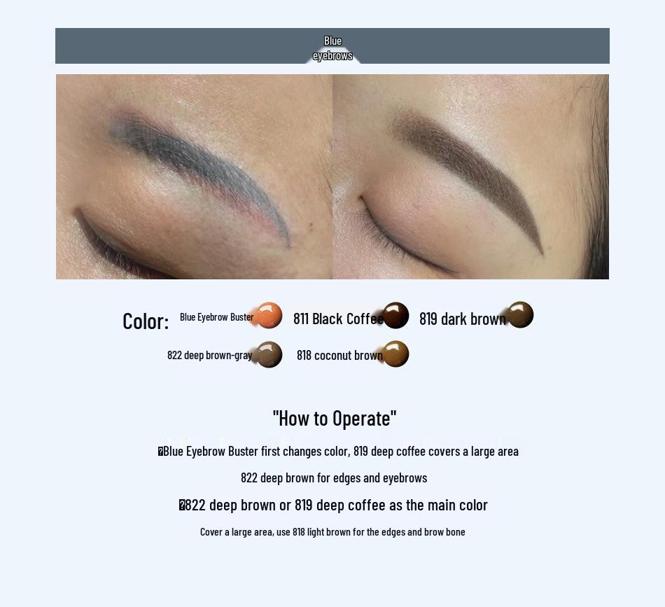 Semi-Permanent Makeup Pigment for Eyebrow Microblading and Lip Embroidery - Plant-Based Emulsion