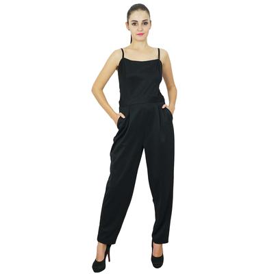 Womens Casual Full Length Jumpsuits Polyester Lycra Casual Dress