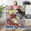 Anime Nap Blanket Sofa Winter Warm A-Madoka A-Magica Bed Fleece Camping Fluffy Soft Blankets King Size Microfiber Bedding