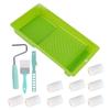 13Pcs Paint Roller Set Includes 2Inch Drywall Compound Rollers and Frame Portable Accessory for Wall and Ceilings