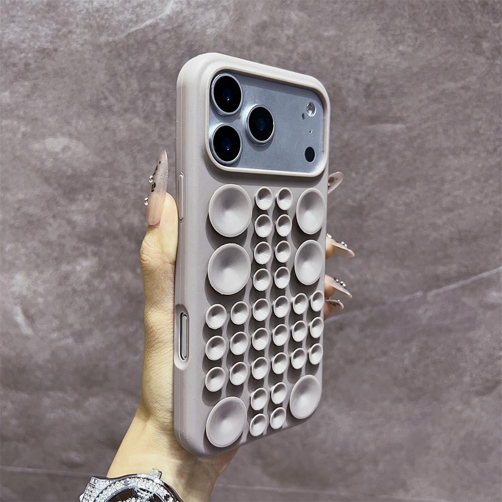 

Круглая Присоска Силиконовый Ударопрочный Чехол Для Телефона Для iPhone 17 Pro Max 16 15 14 Сильное Прилипание Многофункциональный Мягкий Чехол iPhone17