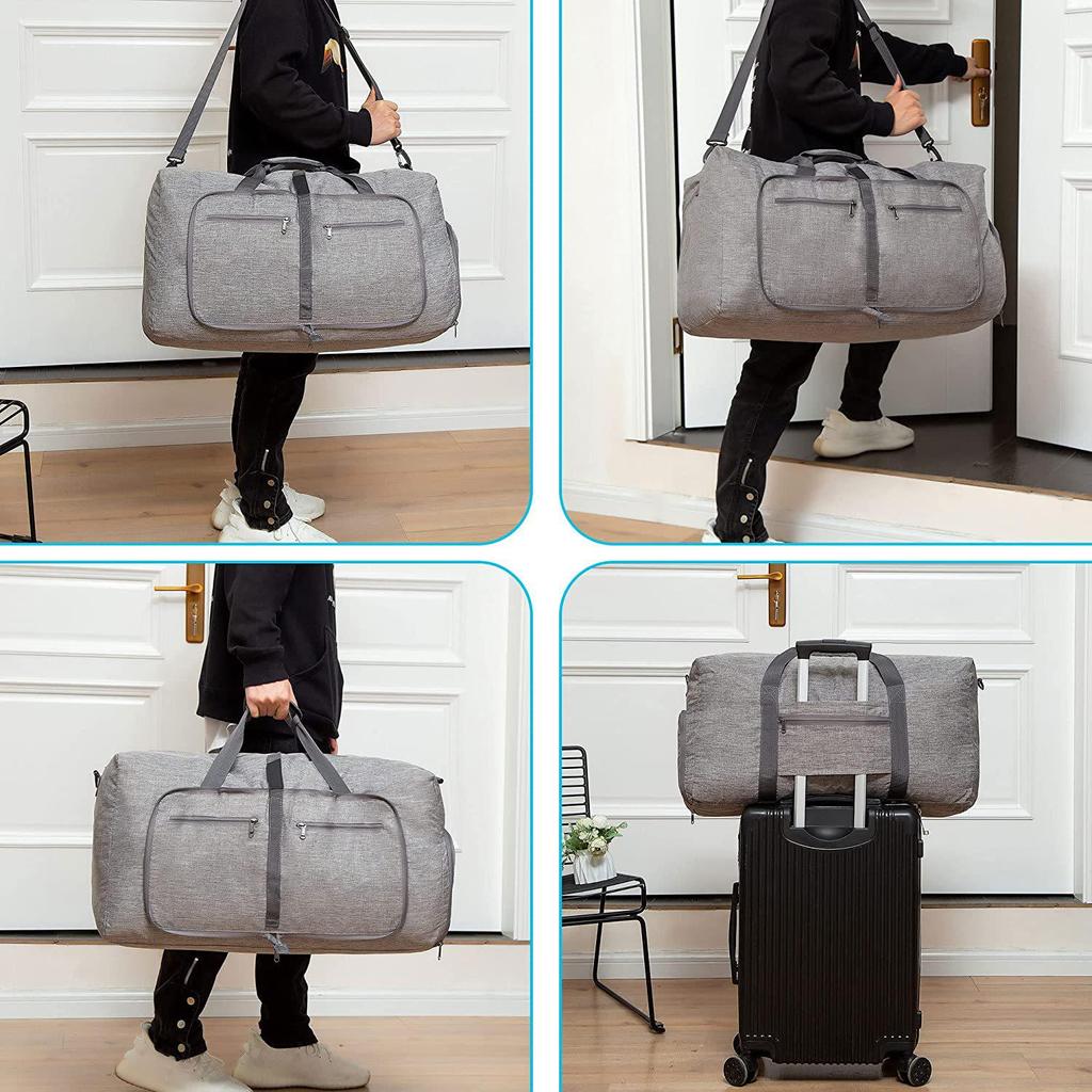 Foldable Travel Tote Bag - Large Capacity Sports & Fitness Luggage Bag