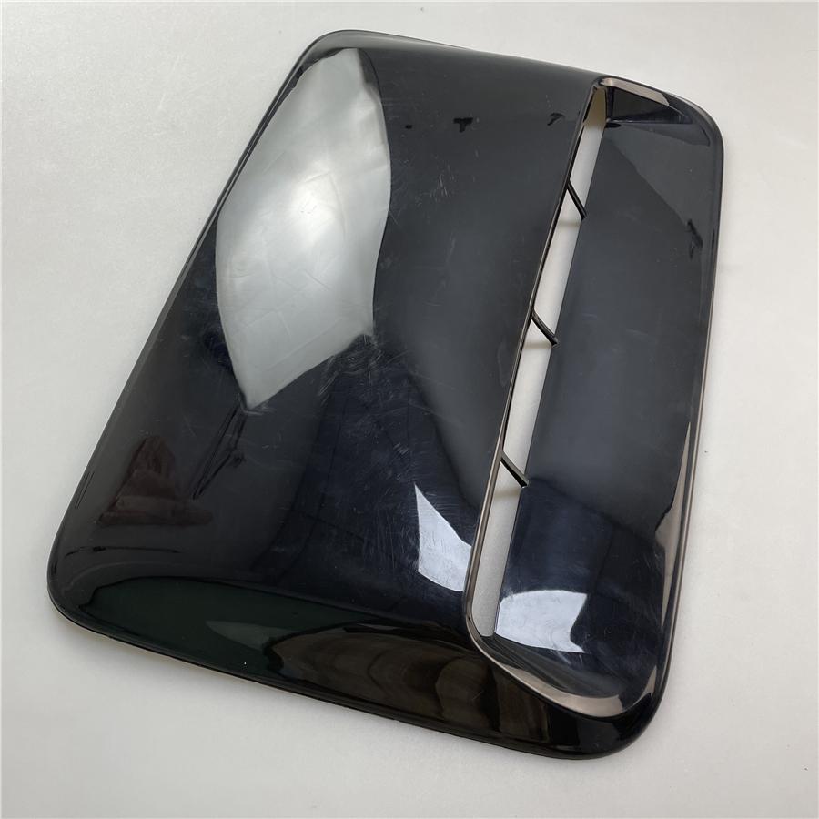 Glossy Black ABS Car Air Flow Intake Hood Scoop Vent Bonnet Decorative Cover Uni