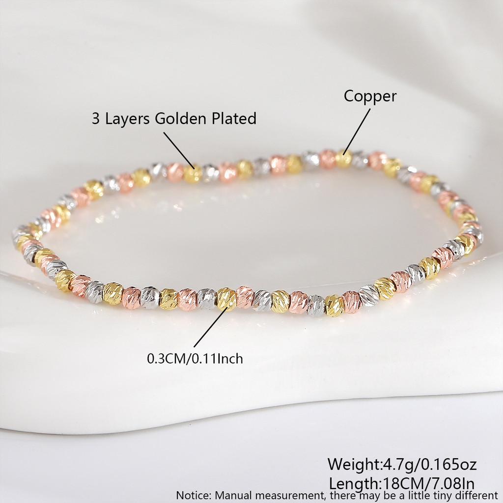 Geometrisches Kupferarmband Unisex Minimalistisches Kettenschmuckstück Für Hochzeiten Und Geschenke