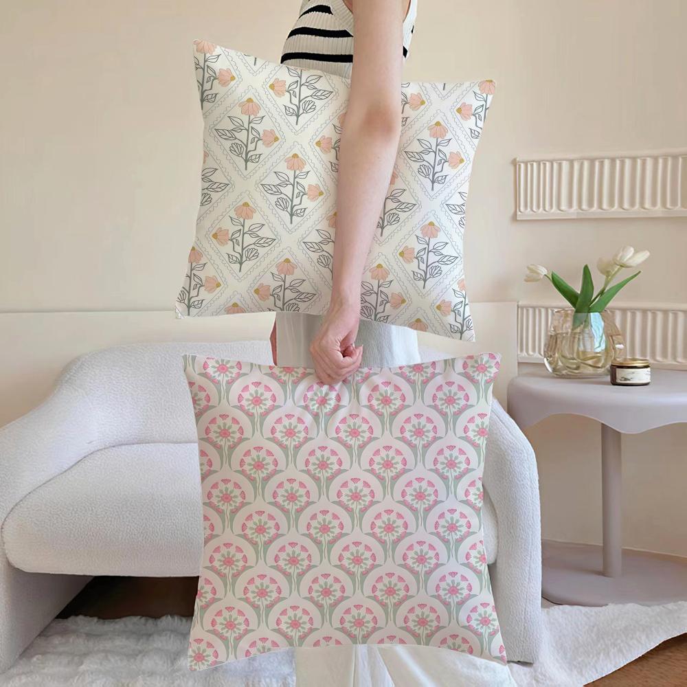 Style Exotic Bohemian Ethnic Style Cushion Cover Daily Washable Linen Pillowcase Soft For Sofa Bed Home Room Decor