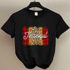 Thankfulness Themed Print for Fall Occasions Short Sleeve T Shirt for Women with a Stylish Festive Style