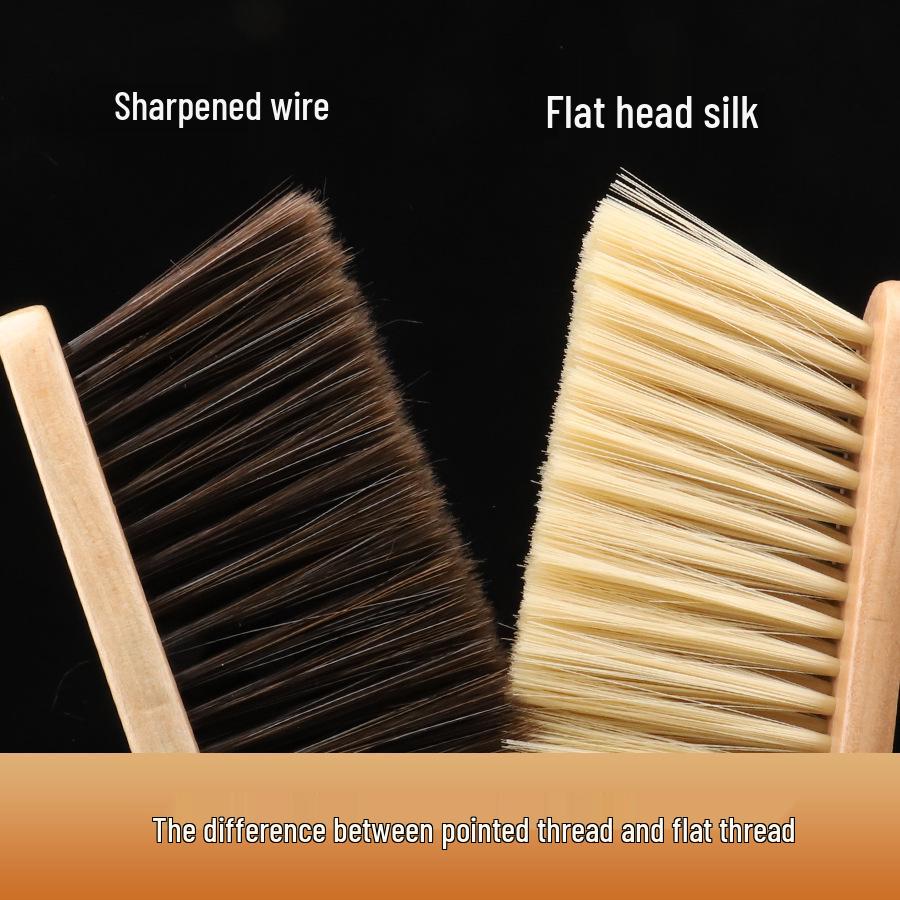 Solid Wood Long Handle Bed & Furniture Soft Bristle Cleaning Brush