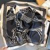 100% Mulberry Silk Plain Crepe Satin Square Scarf High-end Women's Spring, Summer and Autumn Temperament Simple Fashion Silk Scarf Scarf