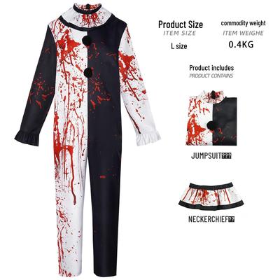 IT Chapter Two Horror Clown Halloween Cosplay Costume