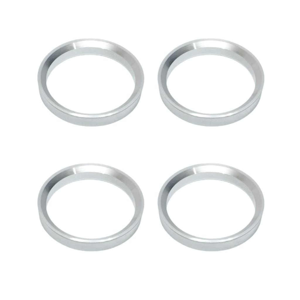 Asula Project Aluminum Hub Rings with Flanges, Set of 4 (65.1-56.1 Mm)