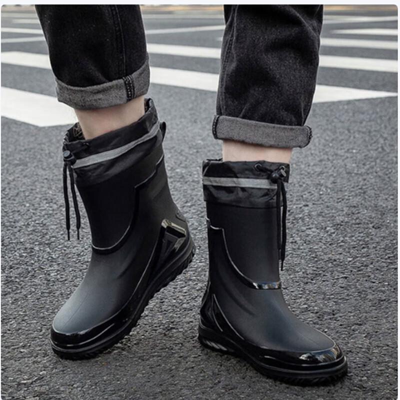 Men s High-Top Lightweight Rain Boots