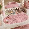 Pink 80CM Makeup Desk Mat Stain-resistant Desktop Decor Pad Office Desk Mat  Vanity or Workspace